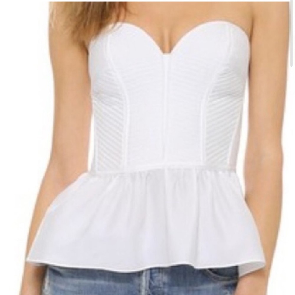 Parker Marilyn Silk Bustier Top